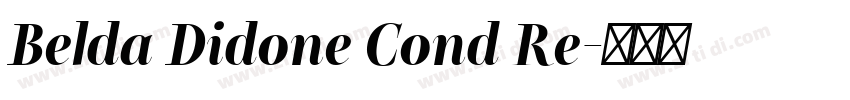 Belda Didone Cond Re字体转换